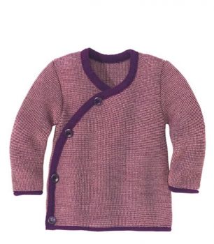 Disana Melange Jacke pflaume-rose